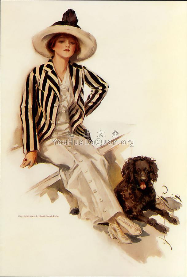 Girl with pet - 哈里森·费歇尔